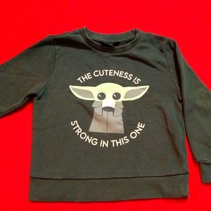 Star Wars Yoda " The Cuteness is Strong " Sweat Shirt